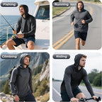 ProtectX High Visibility Sun Protection Lightweight Long Sleeve Hoodie, UPF 50+ Quick-Dry, SPF UV Shirt, Active Wear