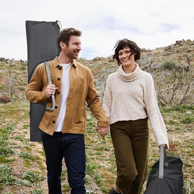 REDCAMP 2 Person Oversize Camping Cots for Adults, 56'' Extra Wide Sleeping Cots Heavy Duty, XXXL Cots Portable for Outdoor Indoor Office, Grey