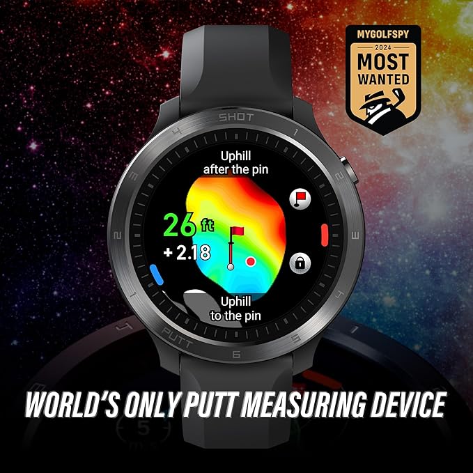 Voice Caddie T11 PRO GPS Golf Watch AMOLED Display, Green Undulation, Subscription Free, 40k+ Preinstalled Courses w/Shot Tracking, Practice Tempo Mode, Putt View, 1.3" OLED Touchscreen Plus V-A.I.
