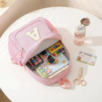 Mini Toddler Backpack for Girls 2-4, Cute Personalized Preschool Kindergarten Backpack for Kids Birthday Gifts (Pink B)