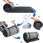 HOMBYS 3 INCH Thick Waterproof Memory Foam Camping Mattress for Outdoor Sleeping, Portable Roll Up Mattress Pad Mat for Travel Truck Bed Tent