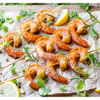 Freeze Dried Canned Uncooked Shrimp | Jarred and Packed Emergency Food Supply | Hunting, Survival, Camping, Backpacking Long Term Food Storage 25+ years shelf life | Easy Prep Survival Food 10 Size Cans (Uncooked Shrimp)