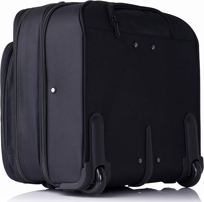 Alpine Swiss Rolling Laptop Briefcase Wheeled Overnight Carry on Bag Up to 15.6 Inches Notebook - Carries Legal Size Files