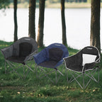 Oversized Camping Chairs, Camp Chairs, Camping Chairs for Heavy People, Padded Outdoor Folding Moon Chairs with Extra Wide Seats, Lawn Chairs Folding Supports up to 350lbs