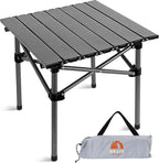 Opliy Portable Folding Camping Table for 2-4 Persons Aluminum Collapsible Table Lightweight with Carry Bag for Camping, Hiking, Picnics, BBQ, Beach Trips & Tailgating