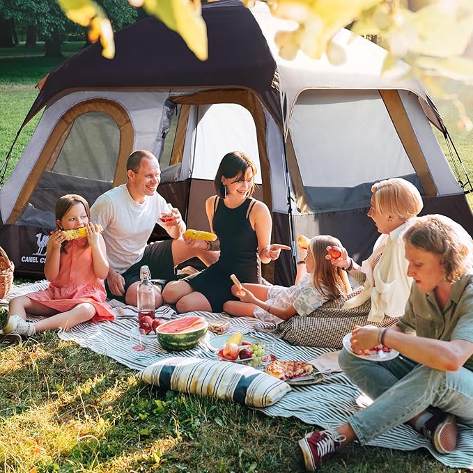 CAMEL CROWN 4/6 Person Tent Waterproof Lightweight Portable Backpacking Tent for Outdoor Camping Hiking