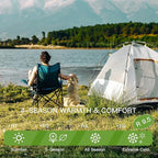 4" Ultra-Thick Single Self-Inflating Sleeping Pad with 3-in-1 Rechargeable Pump, Air Adjustable Foam Camping Mattress, Fast Inflate & Deflate 9.5R Heavy-Duty Camping Mat for Car, Van, Rooftop Tent