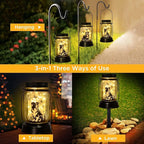 Border Collie Gifts for Women/Men Border Collie Solar Lanterns Dog Mom Birthday, Dog Lovers Lantern, Pet loss Pet Memorial Lights, Solar Garden Decoration Outside for Yard, Patio,Backyard,Porch