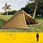 LANSHAN Ultralight Tent 3-Season Backpacking Tent for 1-Person or 2-Person Camping, Trekking, Kayaking, Climbing, Hiking