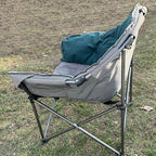 Colorsoul Oversized Camping Chairs Heavy Duty, Full Padded Foldable Camping Chairs for Adults with Cup Holders, Portable Camp Lawn Chairs for Outdoor, Support 450lbs,Green