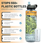 Epic Water Filters Nalgene OG Water Bottle with Filter, USA Made, BPA Free, Removes 99.99% Tap Water Contaminants, Forever Chemicals, GA 2030 Art, 48 oz