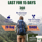 Emergency Food Rations Bars - Original Flavor Hardtack, Mre Meals 2025, 15 Days Emergency Meals Survival Foods Bars, Emergency Supplies for Disaster Preparedness, Tin Pack, Long Shelf Life