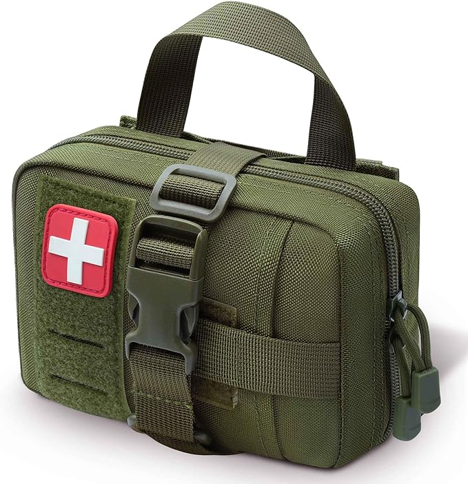 Upgrade Molle Rip Away Ifak Pouch, Tactical Small Belt First Aid Pouch Medical Utility EMT Pouch Only