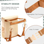 Himal Outdoors Spare Tire Trash Bag, Spare Tire Storage Bag,SUV Trunk Organizer for Outdoor Off-Road Recovery Gear,Beige