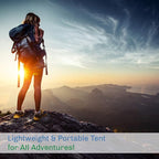 2-Person Dome Tent – Easy Set Up Shelter with Rain Fly and Carrying Bag for Camping