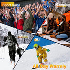 Hand Warmers Rechargeable - Electric Hand Warmers, Max 20 Hrs Warmth 4 Levels Heat Up to 131℉, Dual-Side Heating Portable Reusable Pocket Heater 2 Pack for Raynauds, Hunting, Camping, Golf