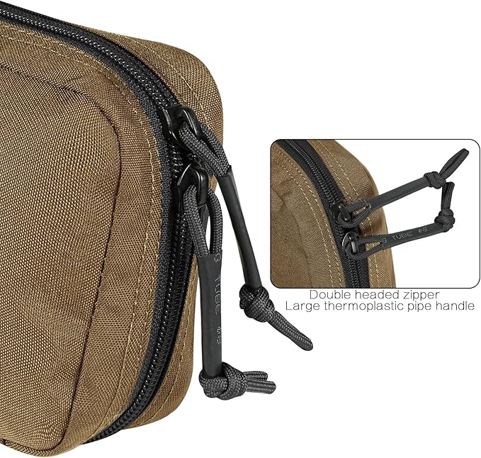 Ifak Pouch-Rapid Deployment Tactical MOLLE Trauma Kit Pouches, Quick Release Tear-Off Medical First Aid Kit Organiser with Red Immediate Identify for Emergency Surviva Activities.