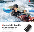 Abahub Kayak Paddle, 90.5 Inches Kayaking Oars for Boating, Canoeing with Free Paddle Leash, Aluminum Alloy Shaft Black/Blue/Green/Orange/Yellow Plastic Blades