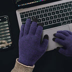 Achiou Winter Gloves, Glove for Men Women, Upgraded Touch Screen Texting Warm Running with Thermal Soft Knit Lining