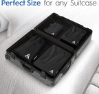 4-Piece Deluxe Compression Packaging Cube - Maximize Space In Luggage With Hybridmax Double Capacity Compression Cube Design, Luxury Compact Packing Cube Compression, Large, Small, & Medium Set