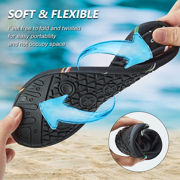 Deevike Water Shoes for Women Men Barefoot Quick-Dry Aqua Socks Slip-on for Beach Swim Surf Yoga Exercise