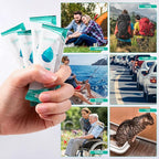 Lemon Portable Toilet Gel, Poo Gel for Potty, Camping Toilet Powder for Bucket, Eco Absorbent Gelling, Portable Urine Packets for Outdoor Recreation Supplies(50)