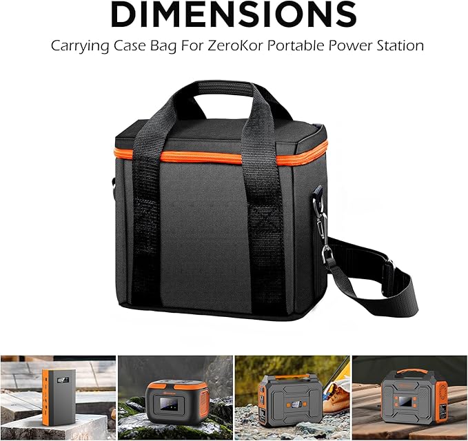 ZeroKor Portable Power Station Generator Carrying Case Compatible With R200 Power Stations (R200 Power Station Not Included) Travel Carrying for Outdoor Essentials