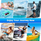 Niveaya IP68 Waterproof Fanny Pack - 2 Pack, Floating Dry Bag Pouch, Phone Waterproof Waist Pouch Dry Bag, Beach, Kayaking, Swimming, Boat Essentials, for iPhone 16/15/14/13/12 Pro Max up to 9.5"