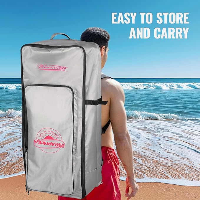 11'6"x35"x6" Wood Grain Stand Up Paddle Board Inflatable, Portable SUP Paddleboard with Complete Accessories, Camera Mount and 10L Dry Bag,Extra Wide Blow Up Paddle Board for Adults Youth Family