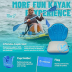 Billow 11'6"×36" Extra Wide Paddle Board with Seat, One-Stop Premium SUP Board Accessories, Tailored Fins, Stable Inflatable Stand Up Paddle Boards for Youth/Adults of All Skill Levels