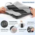 8 Set Compression Packing Cubes for Travel Essentials,Compressible Expandable Packing Cubes for Suitcase,OlarHike Luggage Organizer Bags for Travel,Handy Helper for Organizing Clothes(Black)