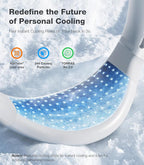 TORRAS COOLiFY Air 2025 Upgraded Neck Fan Air Conditioner, Dual-Airflow Pro Cooling, Ultra Light Portable Fan Rechargeable, Personal Cooling Fan Travel Essentials, Ivory