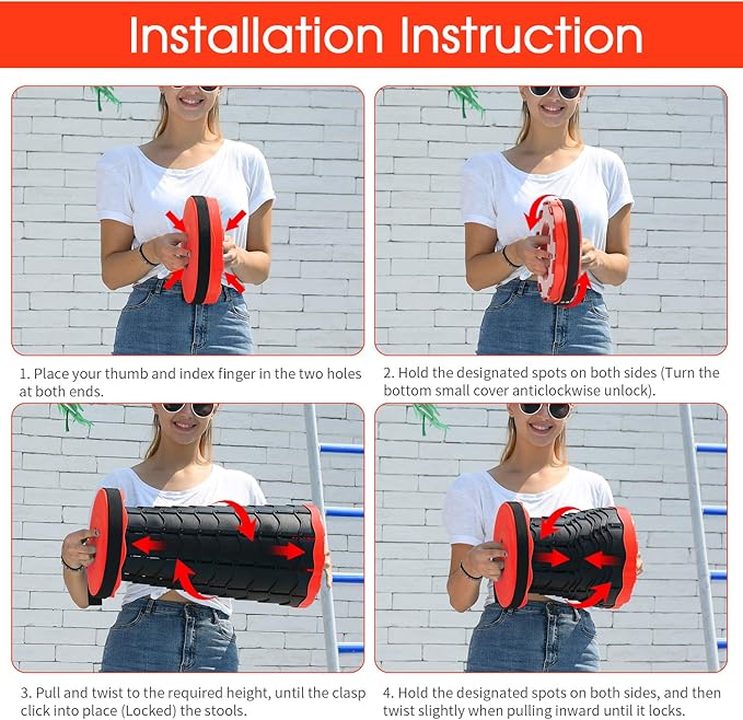 Esup 2 Pack Folding Camping Stool, Collapsible Stool Portable Lightweight Retractable Folding Stools Seat Fishing Outdoors Indoors Kitchen Max Load 400lbs