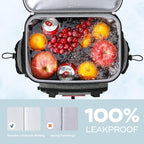 Maelstrom Backpack Cooler,Soft Lightweight Leakproof Cooler Backpack,50 Can Insulated Cooler Bag,Keeps 50 Cans Hot/Cold for Up to 16 Hours,Waterproof Lunch Backpack for Men Women-Grey