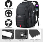 50L Travel Backpack, Extra Large Backpack, Laptop Backpack for Men, big Backpack, Water Resistant TSA Approved Business Work College School Computer Bag with USB Port, Fits 17 Inch Laptops