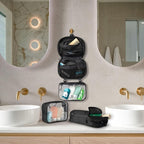 Toiletry Bag Kit Set: Hanging Travel Toiletry Bag + 311 TSA Cosmetic Liquid Bag + Ultralight Accessory Organizer Pouch
