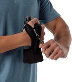 Nathan Running Handheld Water Bottle Adjustable No-Grip Quick Squeeze Lite Hand Strap. 12 oz Insulated Water Bottle. Reflective Hydration