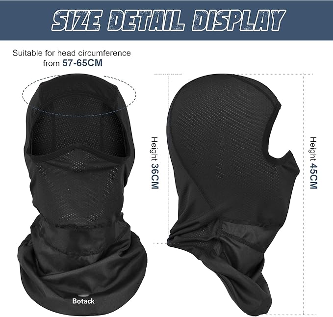 Balaclava Face Mask Sun UV Protection Breathable Full Head Mask for Men Women Skiing Cycling