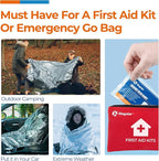 Emergency Blankets (30 Packs, 84" L x 52" W) Mylar Thermal Blankets for Survival and Protection,Space Blanket Survival Kits Camping Blanket, Ideal for Outdoors, Hiking, Survival, Marathons
