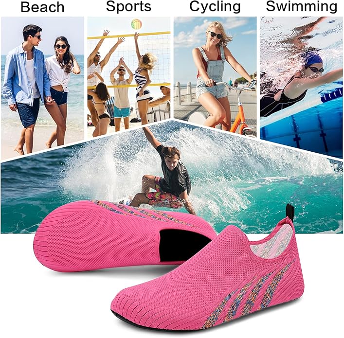 ANLUKE Womens Mens Water Shoes Barefoot Quick-Dry Aqua Socks for Beach Swim Surf Water Sport