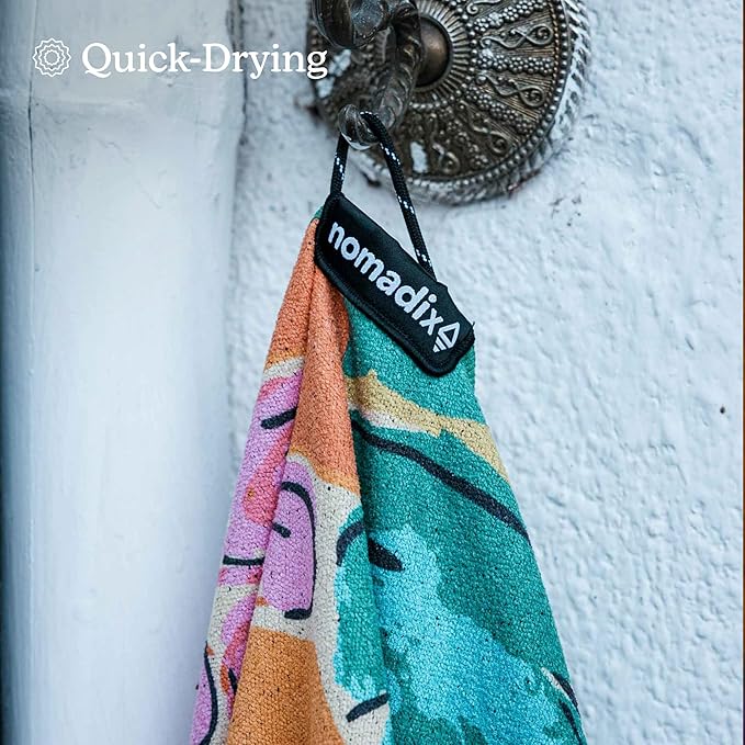 Nomadix Original Towel - Perfect for Beach, Pool, Travel, Camping, Yoga - Made with Recycled Materials - Super Absorbent - Sand Resistant - Jungle - 72.5x30