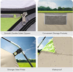 CAMPROS CP Tents for Camping 4 Person Tent Waterproof Windproof Double Layer Camping Tent, Easy Setup Dome Tent with Large Mesh Windows & Wider Door for Outdoor Camping & Hiking