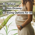 Blisslets Acupressure Motion Sickness Bands - Cecilia Duo (Large) - Stylish Morning Sickness Relief Band | Travel, Pregnancy, Cruise