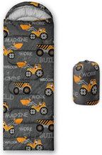 Kids Sleeping Bag for Boys Girls,Rocket Moon Print-Lightweight Warm Portable Outdoor Indoor-Waterproof Cold Weather Resistant Sleeping Bag for Camping Hiking