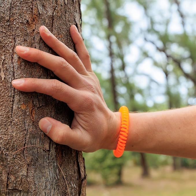 Mosquito Guard 20 Deet Free Mosquito Repellent Bracelets for Kids - Camping Essentials Bug Repellent Bracelets - Mosquito Repellent Outdoor Patio Bands - Summer Essential Bug Bracelets Repellent Kids