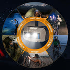 EverBrite Rechargeable Headlamp, LED Bright Motion Sensor Head Lamp Flashlight with 9 Modes, Adjustable Headlight for Adults with White Red Light, Water Resistant, Khaki, for Hiking, Running, Camping