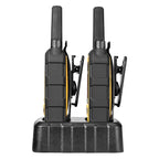 DEWALT DXFRS800 FRS Walkie Talkies Long Range 2 Way Radio, 2 Watt, Waterproof & Rechargeable, 2 Pack