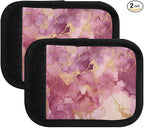 2 PC Luggage Handle Wrap Luggage Handle Covers Tags for Suitcase Bags Travel Luggage Handle Identifier Gripper Pink Marble