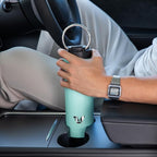 Maxi Stainless Steel Water Bottle 26oz - Double wall vacuum insulated | Integrated carry handle | leak proof flip top lid | Lightweight & stylish - Mint Green