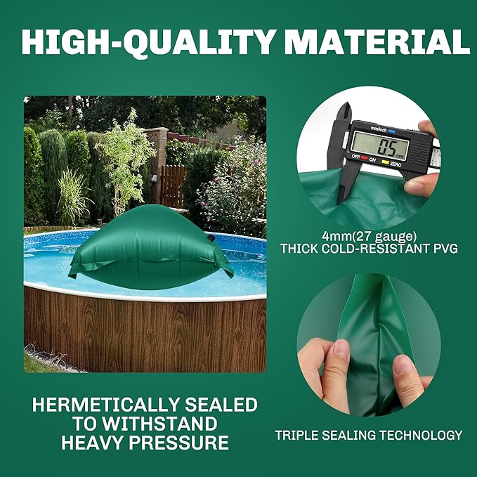 2 packs CACSPS pool pillow 4 * 8ft green, SKU240055